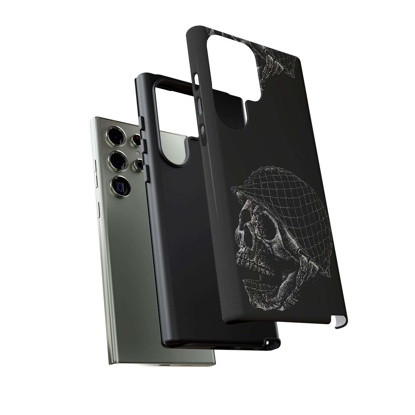 Skull Soldier Phone Case — Military Helmet Skull Tough Case