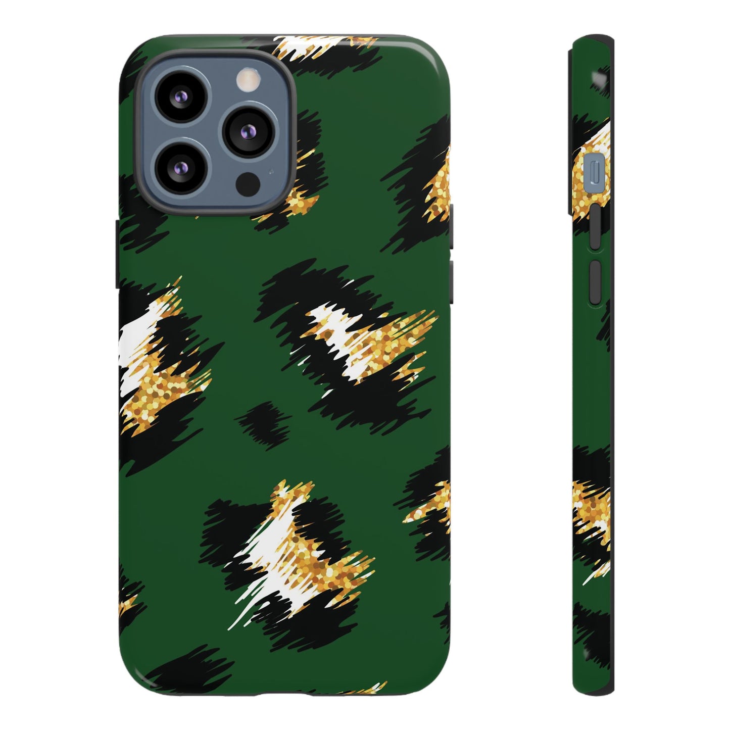 Green Leopard Print Phone Case – Tough Protective iPhone Cover
