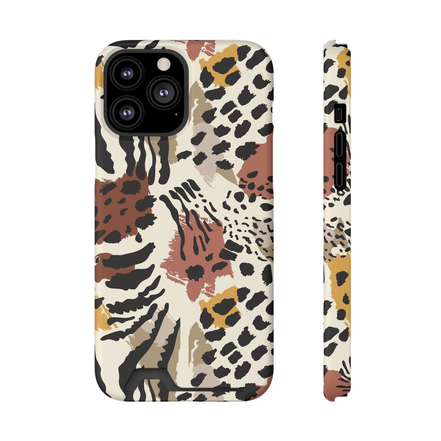 Savage Golden Leopard MagSafe Case With Card Holder