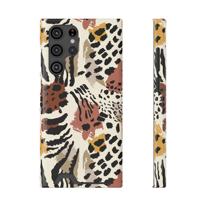 Savage Golden Leopard MagSafe Case With Card Holder