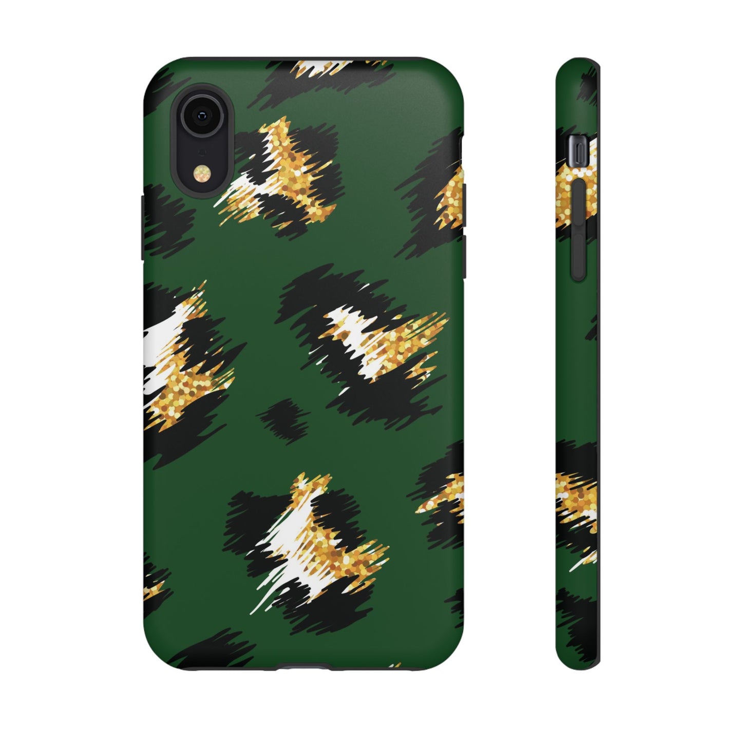Green Leopard Print Phone Case – Tough Protective iPhone Cover