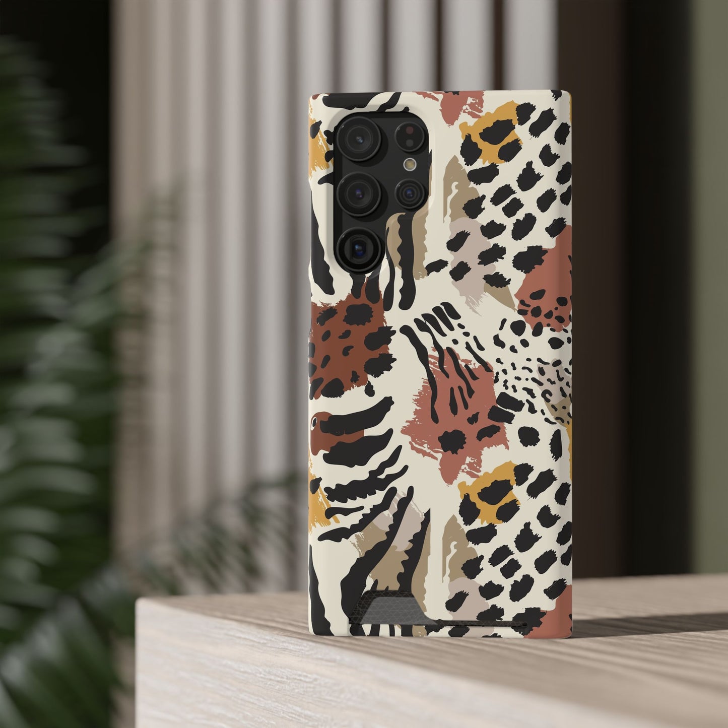 Savage Golden Leopard MagSafe Case With Card Holder