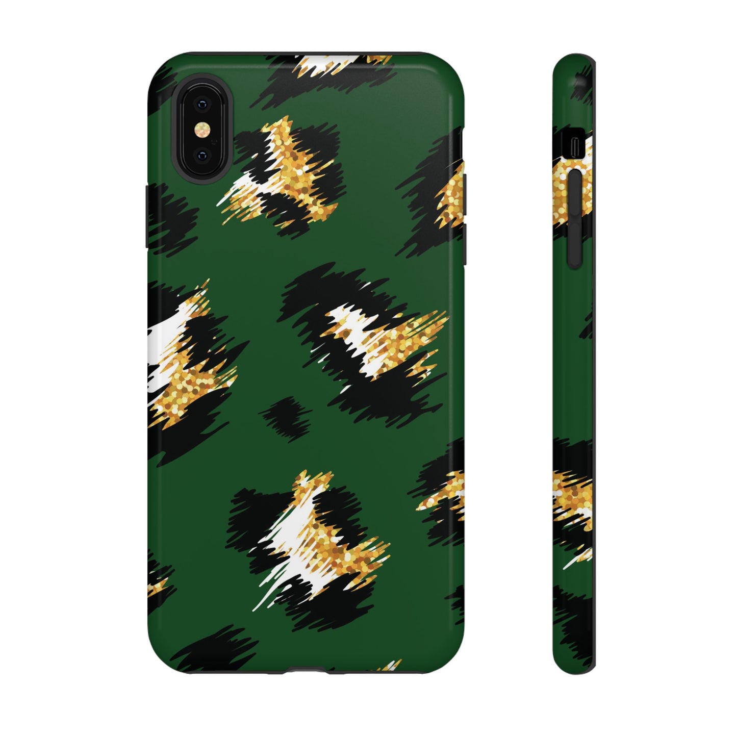 Green Leopard Print Phone Case – Tough Protective iPhone Cover