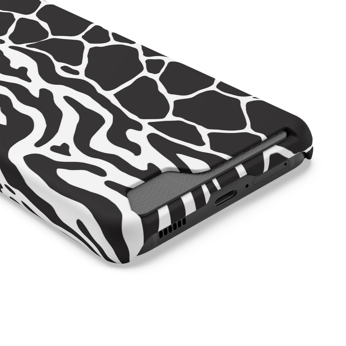 Animal Print Phone Case — Zebra & Giraffe Edition with Card Holder — Slim, Stylish, MagSafe