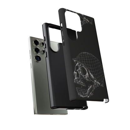 Skull Soldier Phone Case — Military Helmet Skull Tough Case