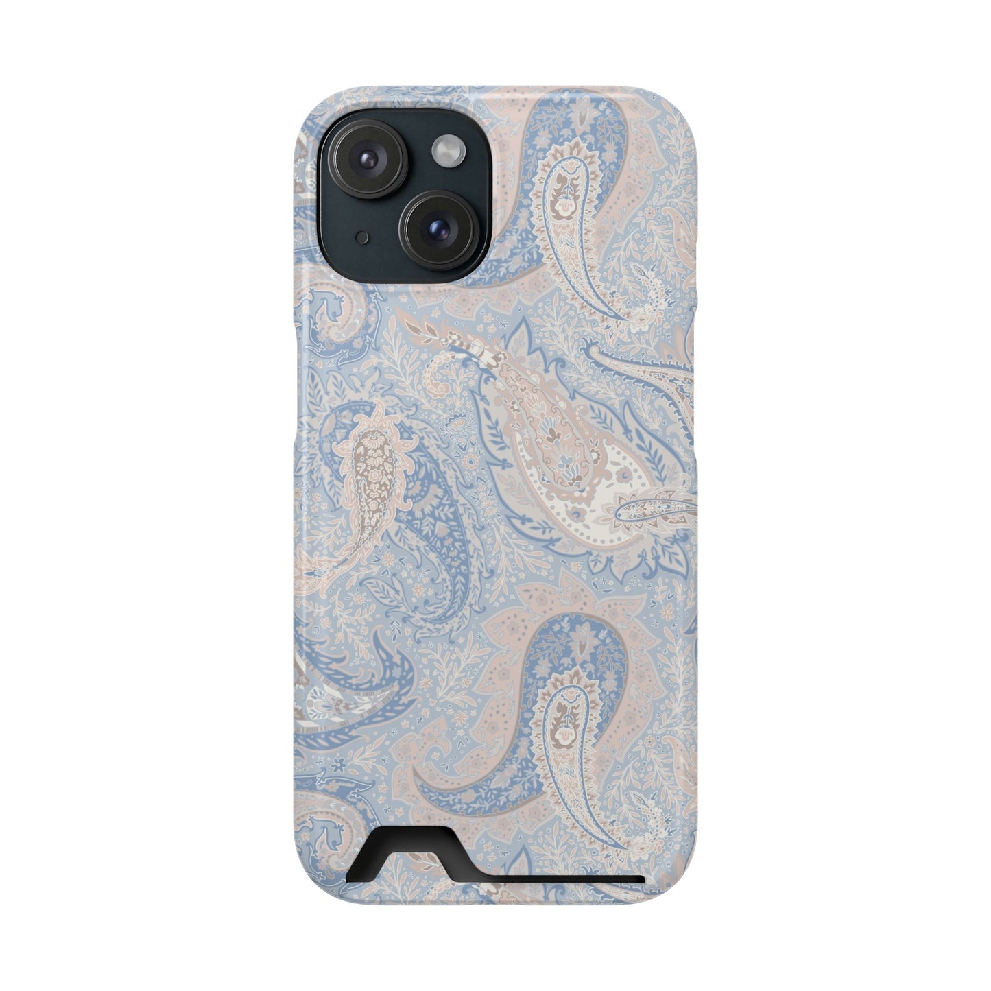 Premium Paisley MagSafe Cardholder Case — Slim Protective Wallet Cover