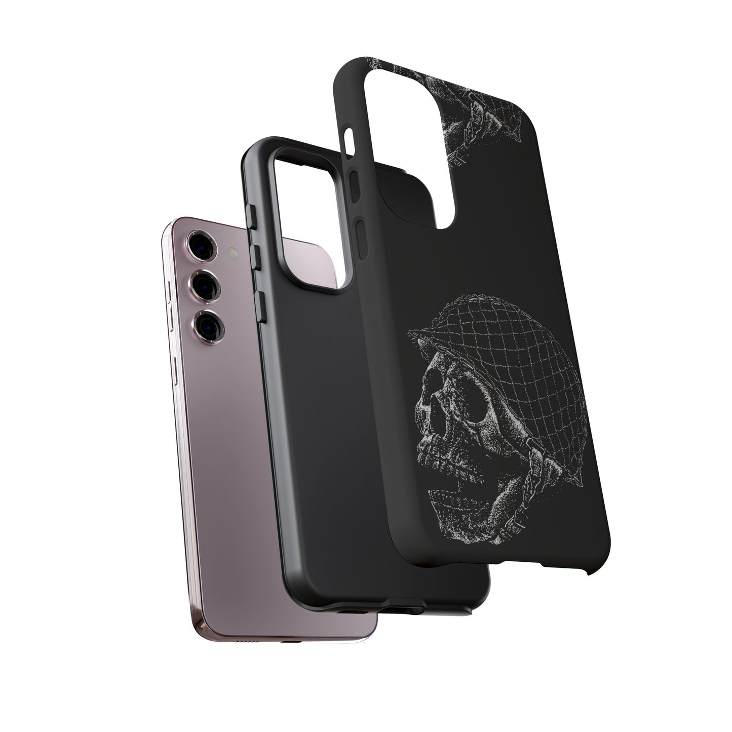 Skull Soldier Phone Case — Military Helmet Skull Tough Case