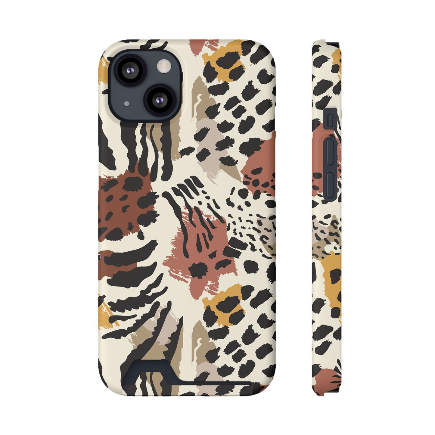 Savage Golden Leopard MagSafe Case With Card Holder