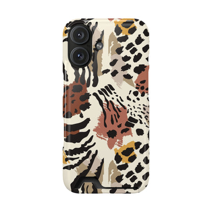 Savage Golden Leopard MagSafe Case With Card Holder