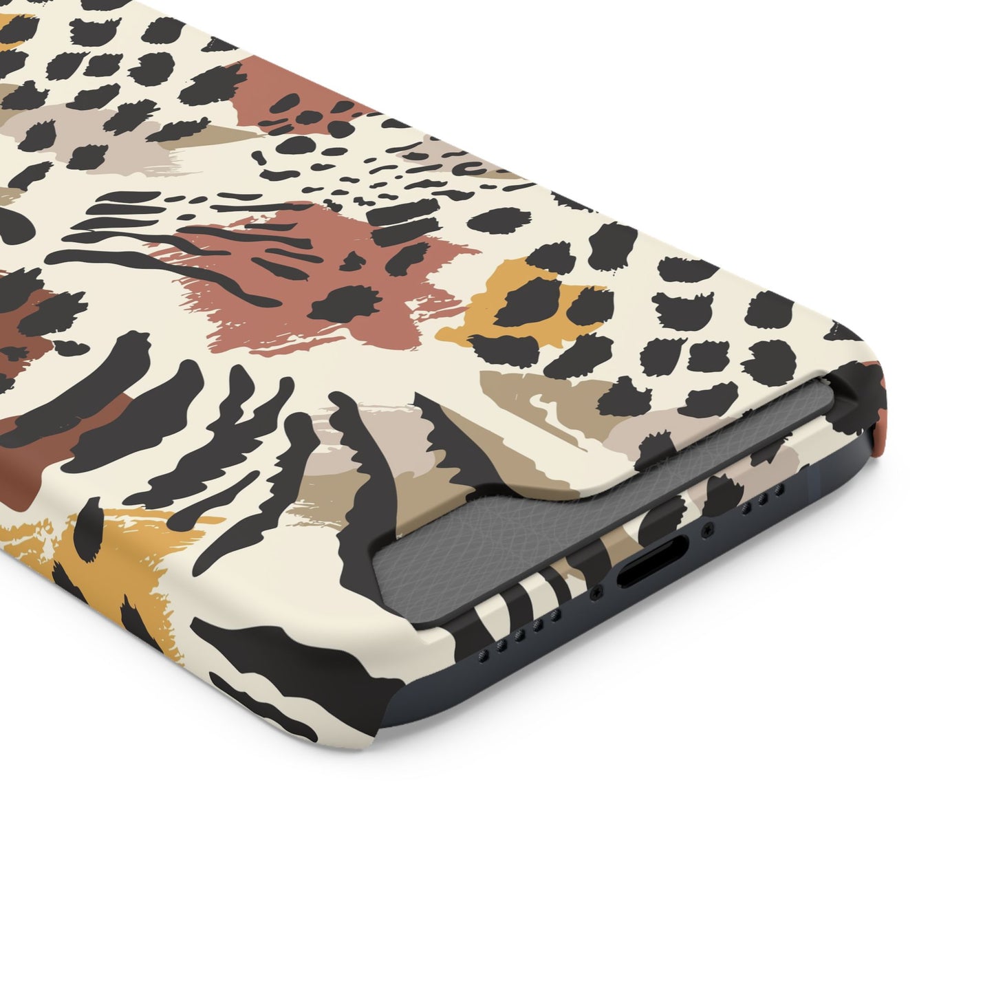 Savage Golden Leopard MagSafe Case With Card Holder