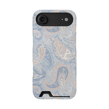 Premium Paisley MagSafe Cardholder Case — Slim Protective Wallet Cover