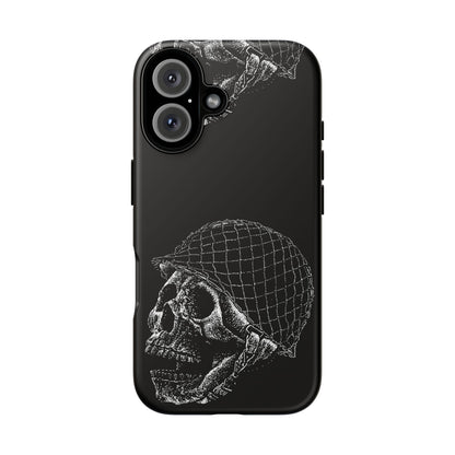 Skull Soldier Phone Case — Military Helmet Skull Tough Case