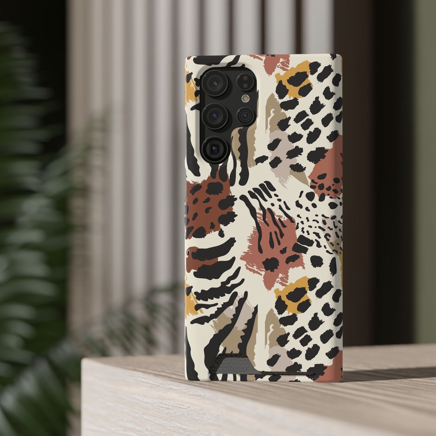 Savage Golden Leopard MagSafe Case With Card Holder