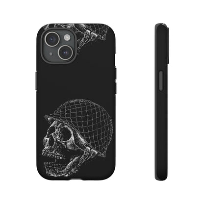 Skull Soldier Phone Case — Military Helmet Skull Tough Case