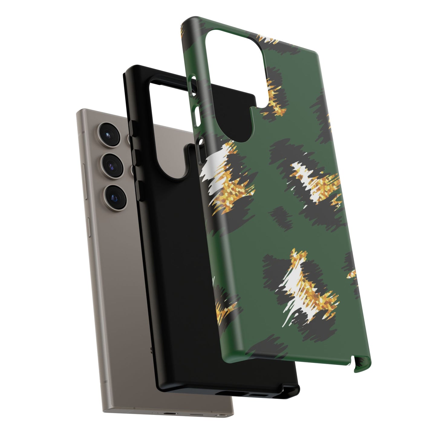 Green Leopard Print Phone Case – Tough Protective iPhone Cover