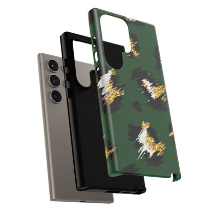 Green Leopard Print Phone Case – Tough Protective iPhone Cover