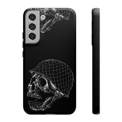 Skull Soldier Phone Case — Military Helmet Skull Tough Case