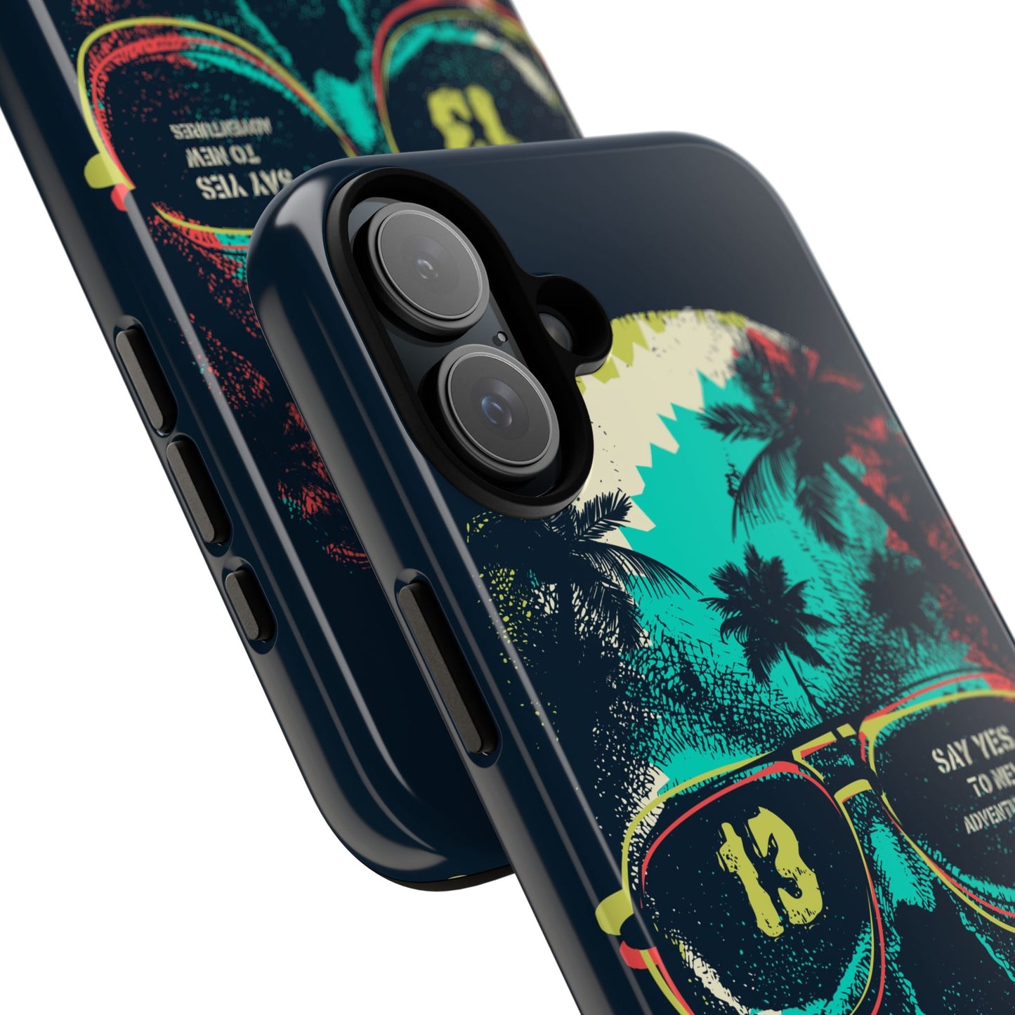 Wilderness Adventure Phone Case — 'Adventure Is Calling' Skull Sunglasses Design