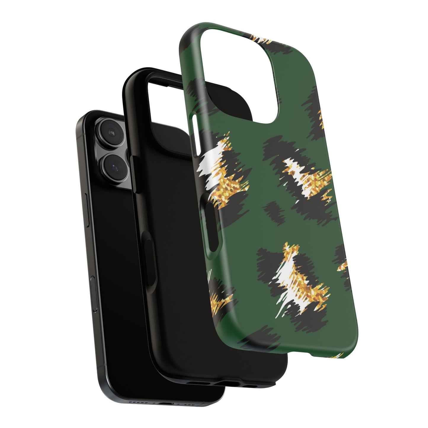 Green Leopard Print Phone Case – Tough Protective iPhone Cover