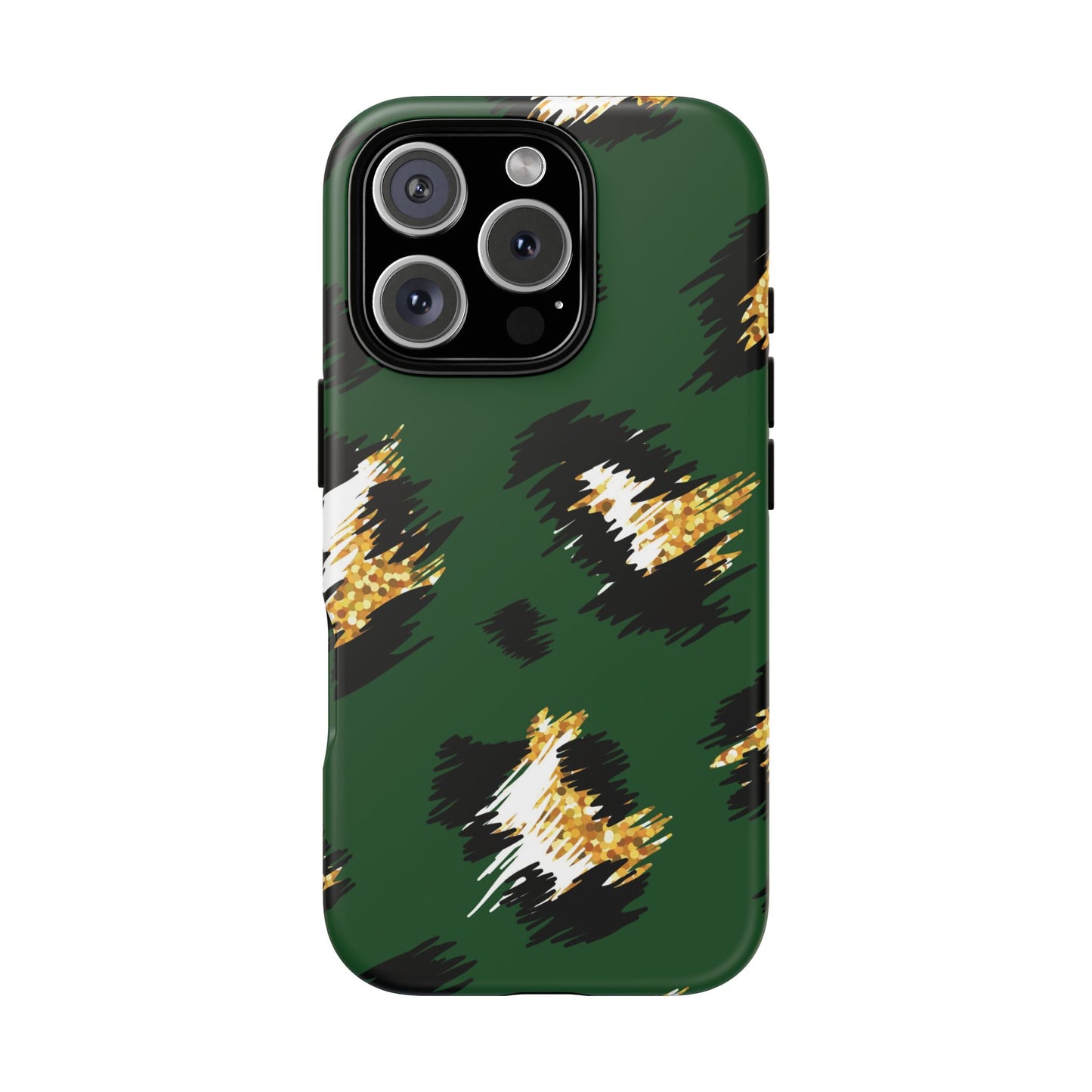 Green Leopard Print Phone Case – Tough Protective iPhone Cover