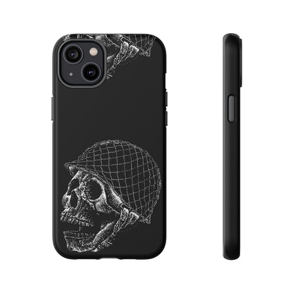 Skull Soldier Phone Case — Military Helmet Skull Tough Case