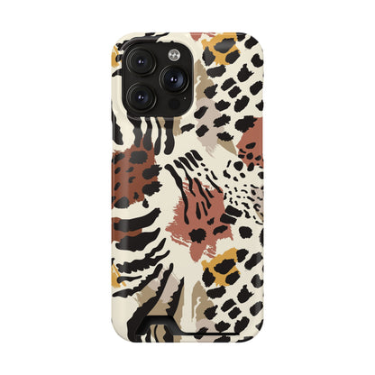 Savage Golden Leopard MagSafe Case With Card Holder