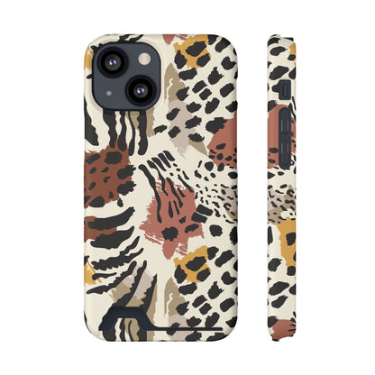 Savage Golden Leopard MagSafe Case With Card Holder