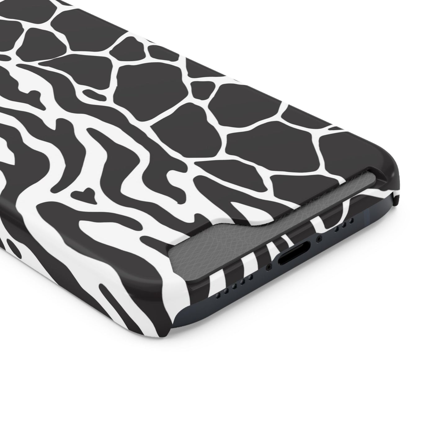Animal Print Phone Case — Zebra & Giraffe Edition with Card Holder — Slim, Stylish, MagSafe