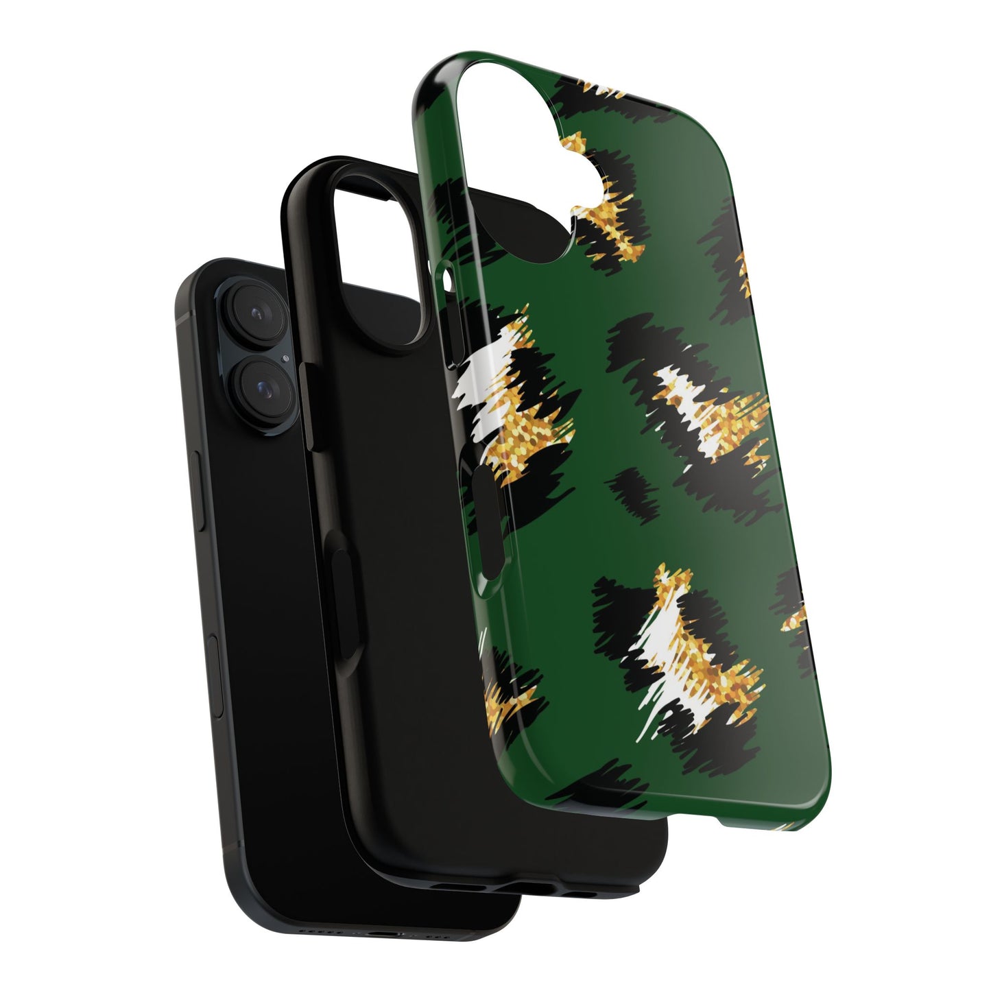 Green Leopard Print Phone Case – Tough Protective iPhone Cover