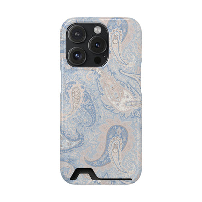 Premium Paisley MagSafe Cardholder Case — Slim Protective Wallet Cover