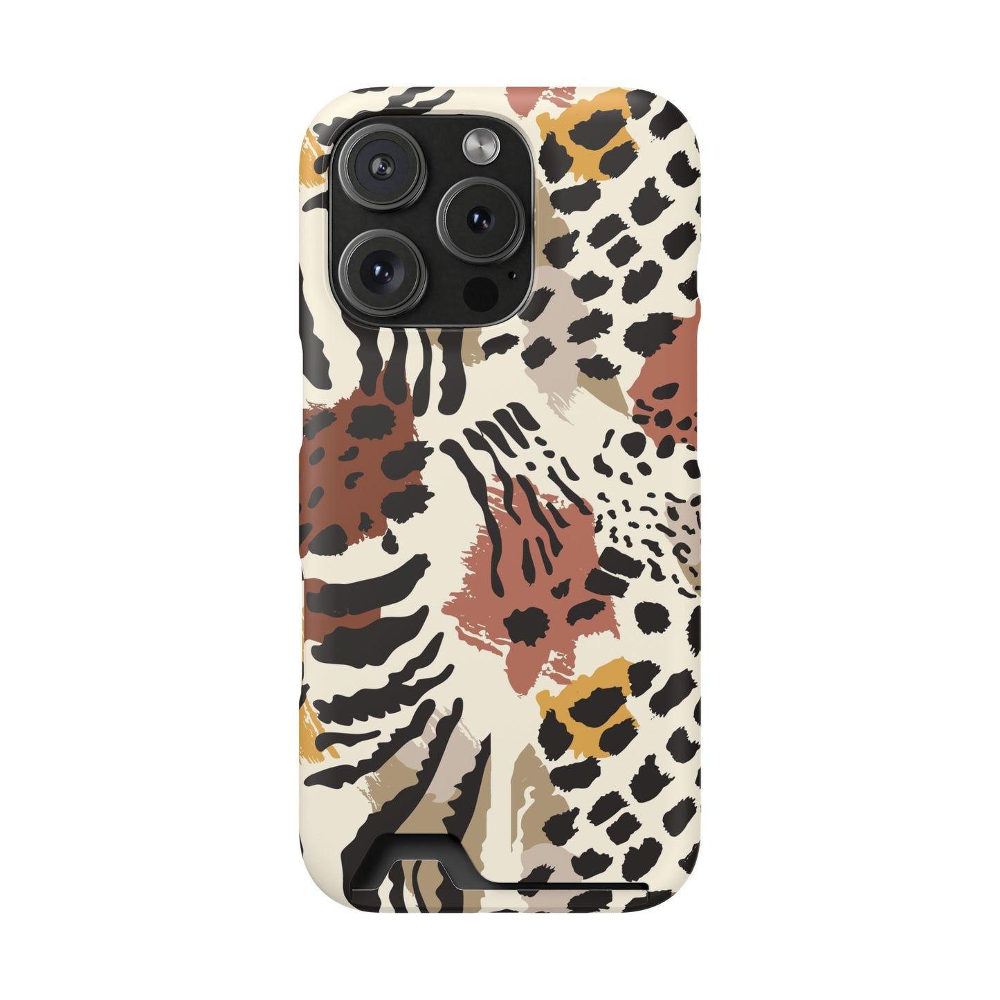 Savage Golden Leopard MagSafe Case With Card Holder