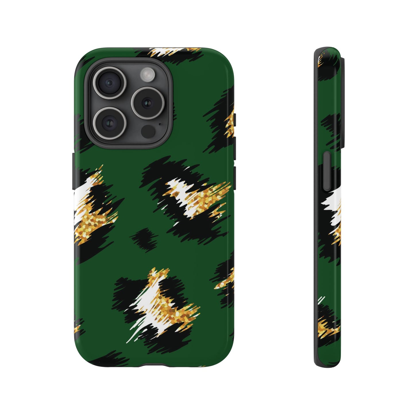 Green Leopard Print Phone Case – Tough Protective iPhone Cover
