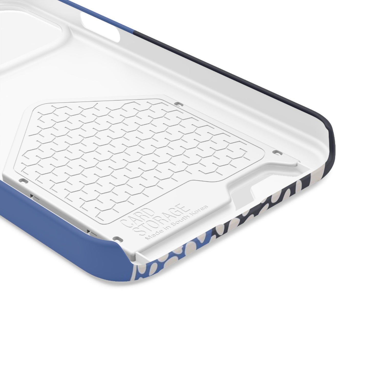 Leopard Bleu Card Phone Case — Blue Animal Print Card holder