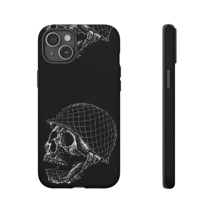 Skull Soldier Phone Case — Military Helmet Skull Tough Case