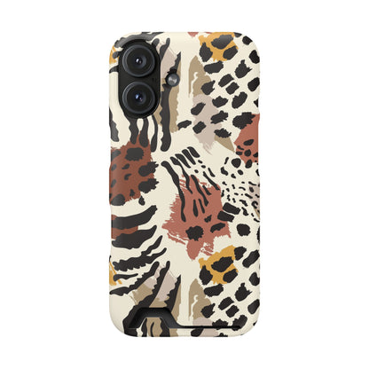 Savage Golden Leopard MagSafe Case With Card Holder