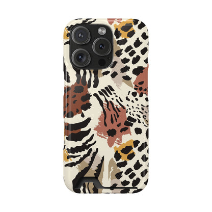 Savage Golden Leopard MagSafe Case With Card Holder