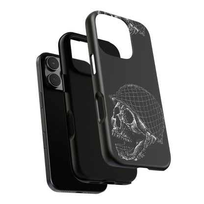 Skull Soldier Phone Case — Military Helmet Skull Tough Case