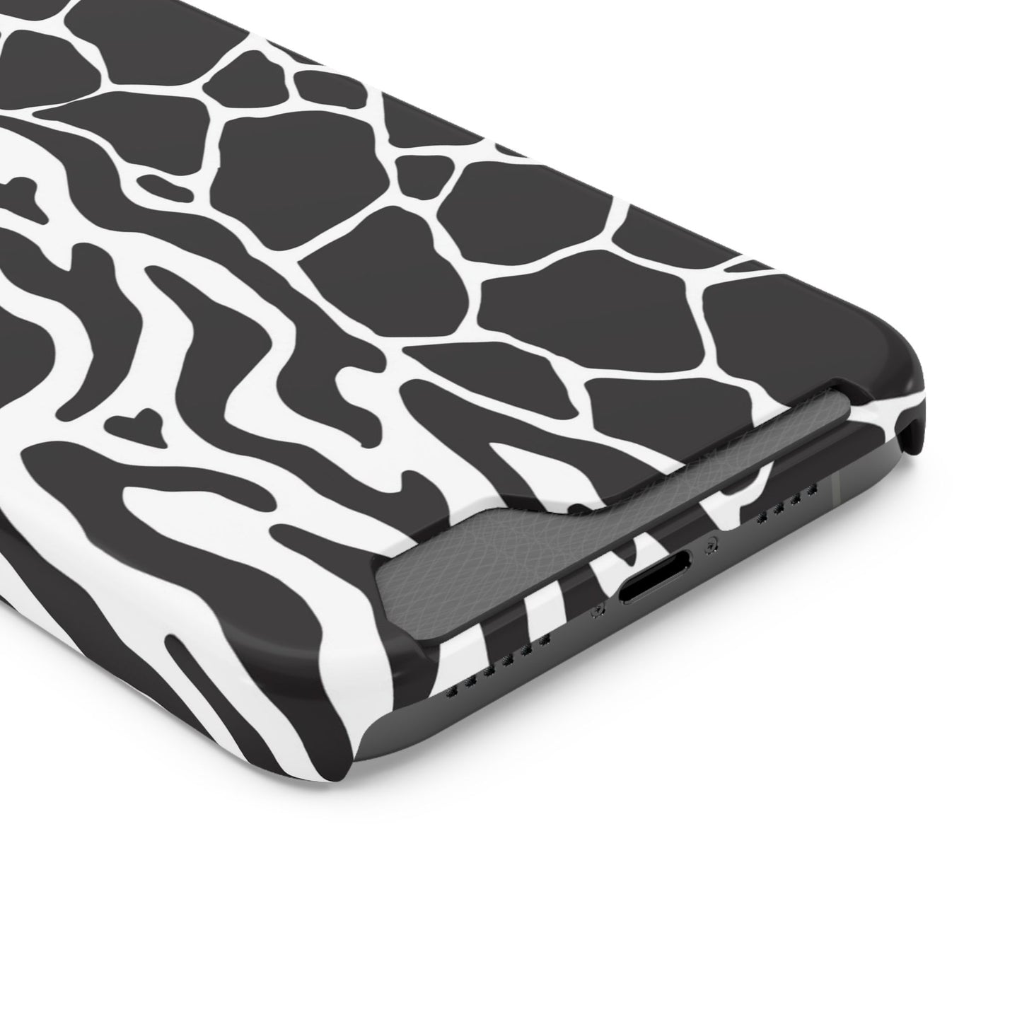 Animal Print Phone Case — Zebra & Giraffe Edition with Card Holder — Slim, Stylish, MagSafe