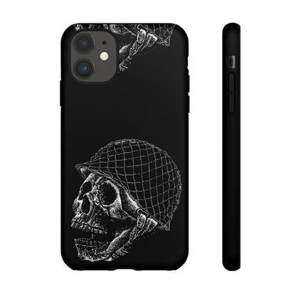 Skull Soldier Phone Case — Military Helmet Skull Tough Case