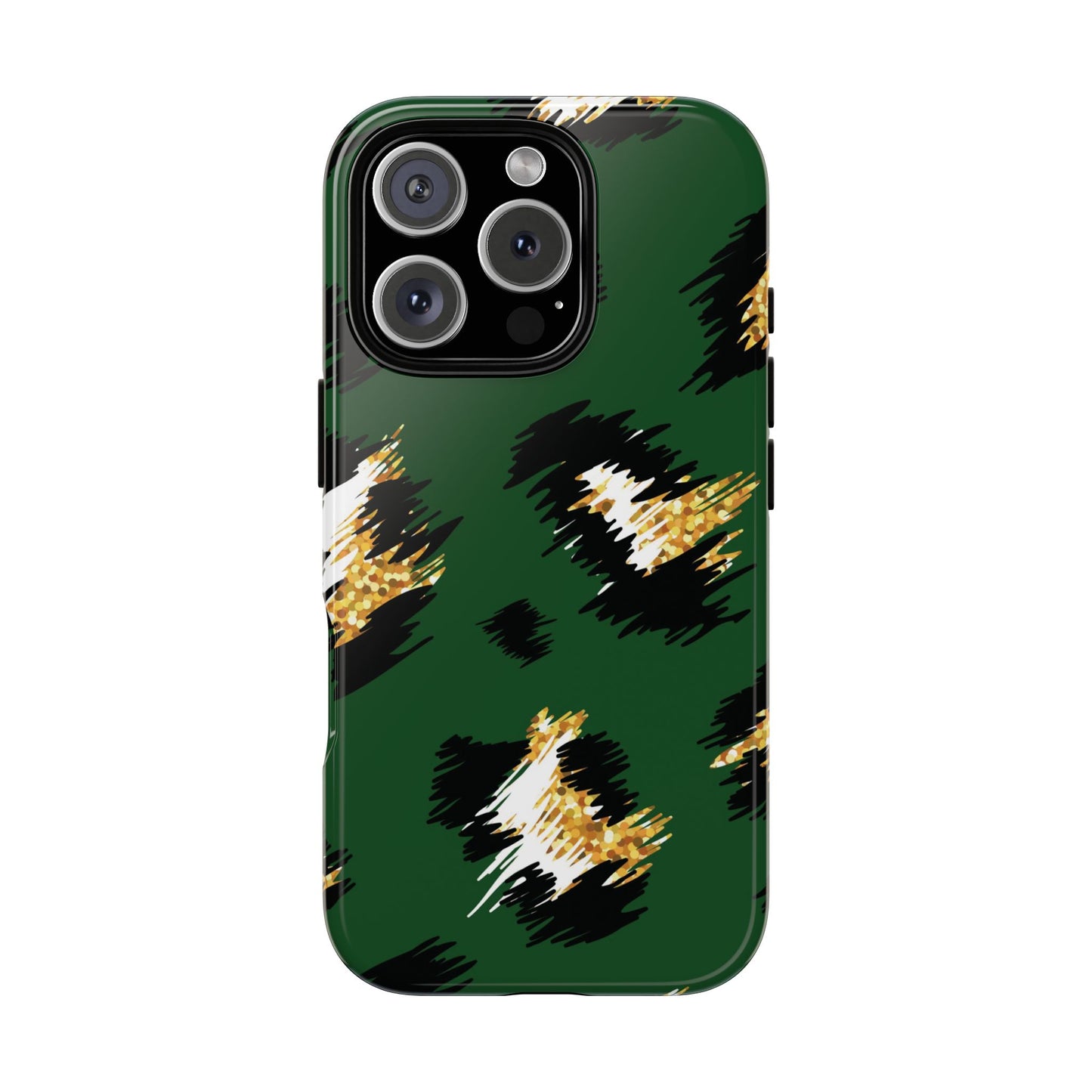 Green Leopard Print Phone Case – Tough Protective iPhone Cover