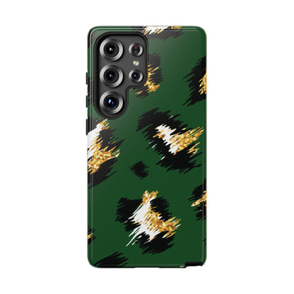 Green Leopard Print Phone Case – Tough Protective iPhone Cover