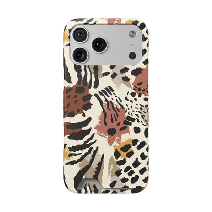 Savage Golden Leopard MagSafe Case With Card Holder