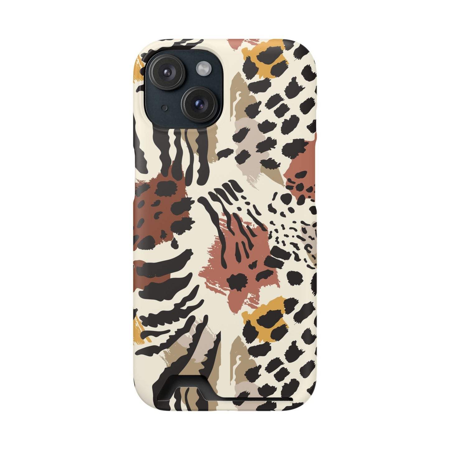 Savage Golden Leopard MagSafe Case With Card Holder