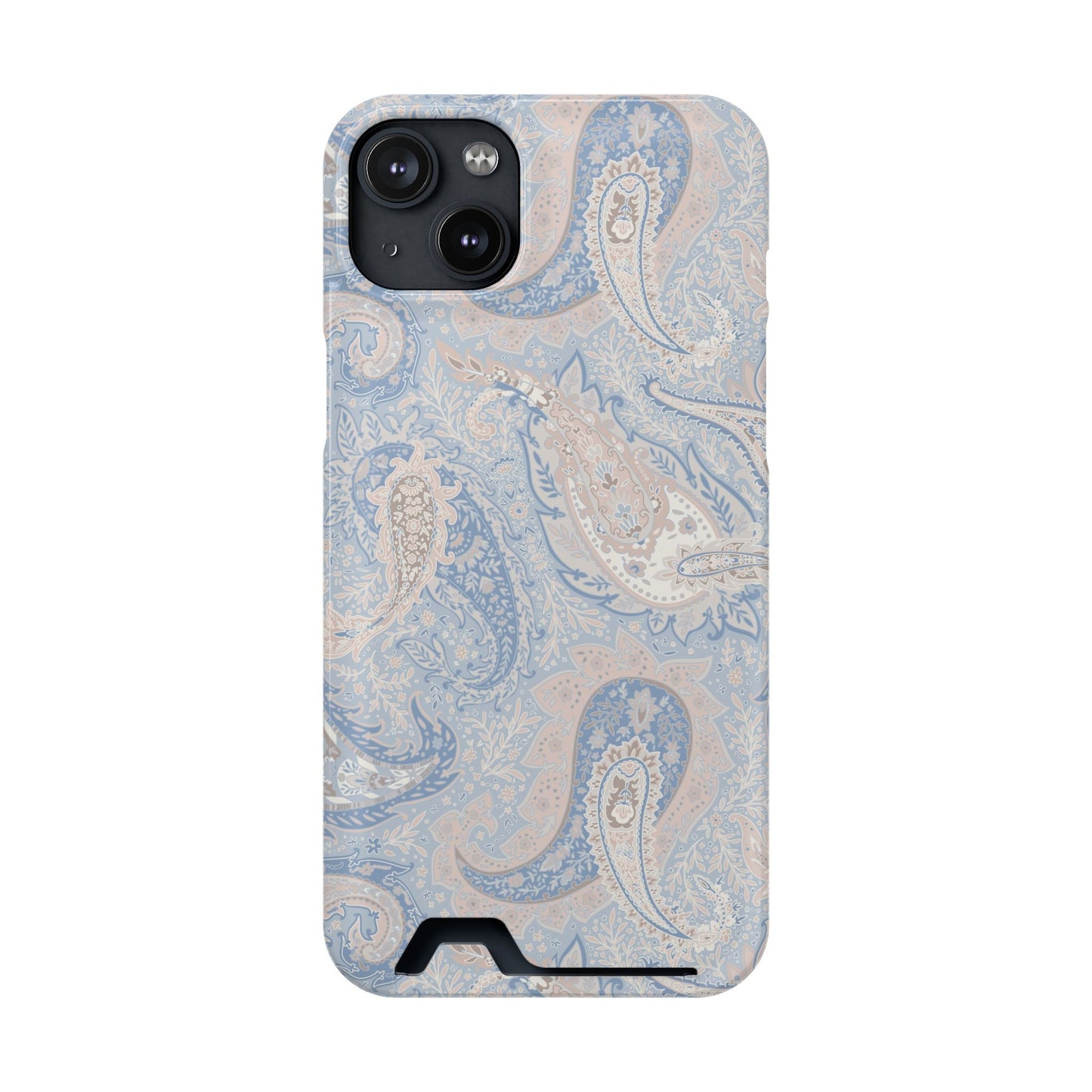 Premium Paisley MagSafe Cardholder Case — Slim Protective Wallet Cover