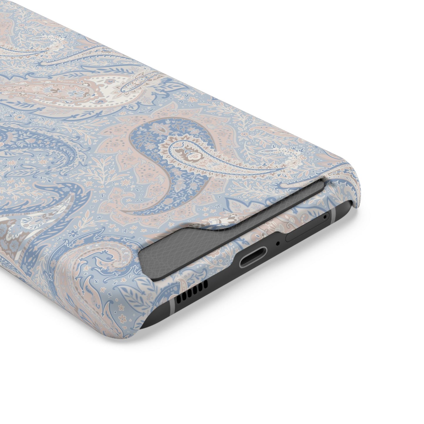 Premium Paisley MagSafe Cardholder Case — Slim Protective Wallet Cover