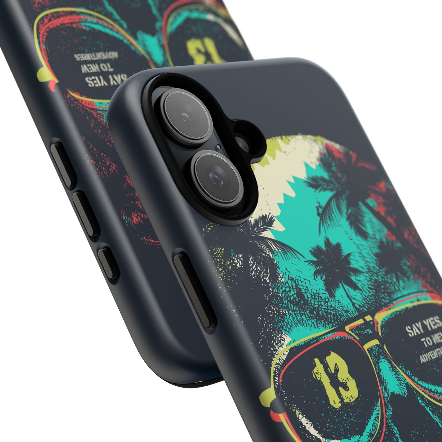 Wilderness Adventure Phone Case — 'Adventure Is Calling' Skull Sunglasses Design