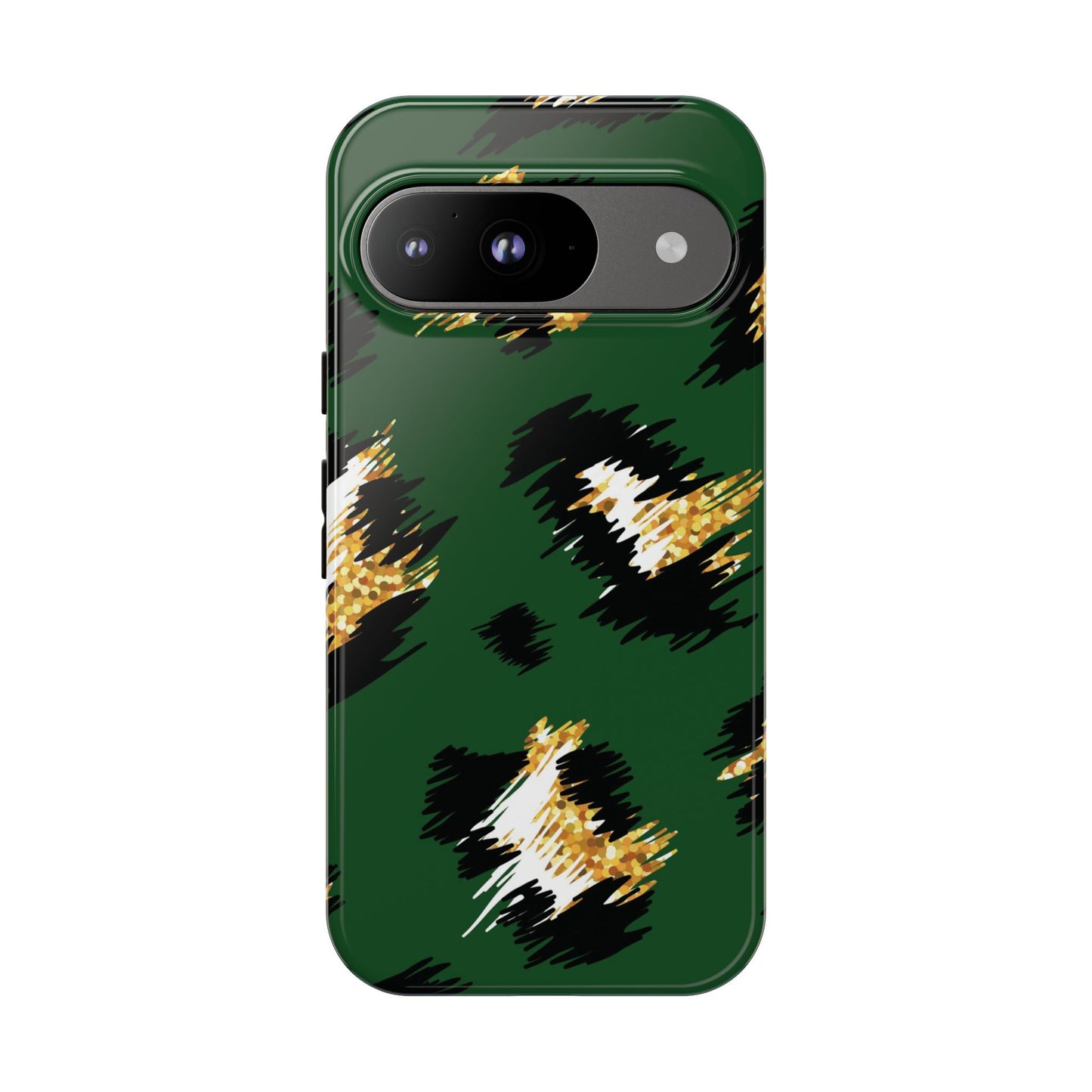 Green Leopard Print Phone Case – Tough Protective iPhone Cover