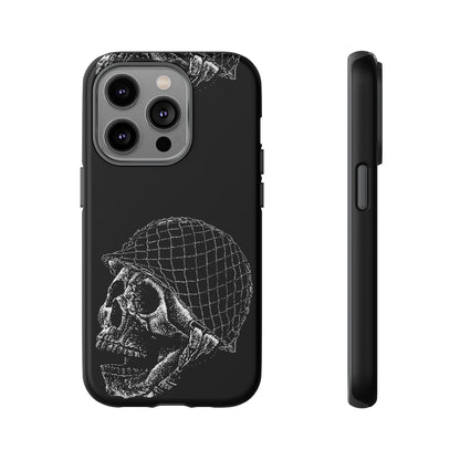 Skull Soldier Phone Case — Military Helmet Skull Tough Case