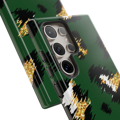 Green Leopard Print Phone Case – Tough Protective iPhone Cover