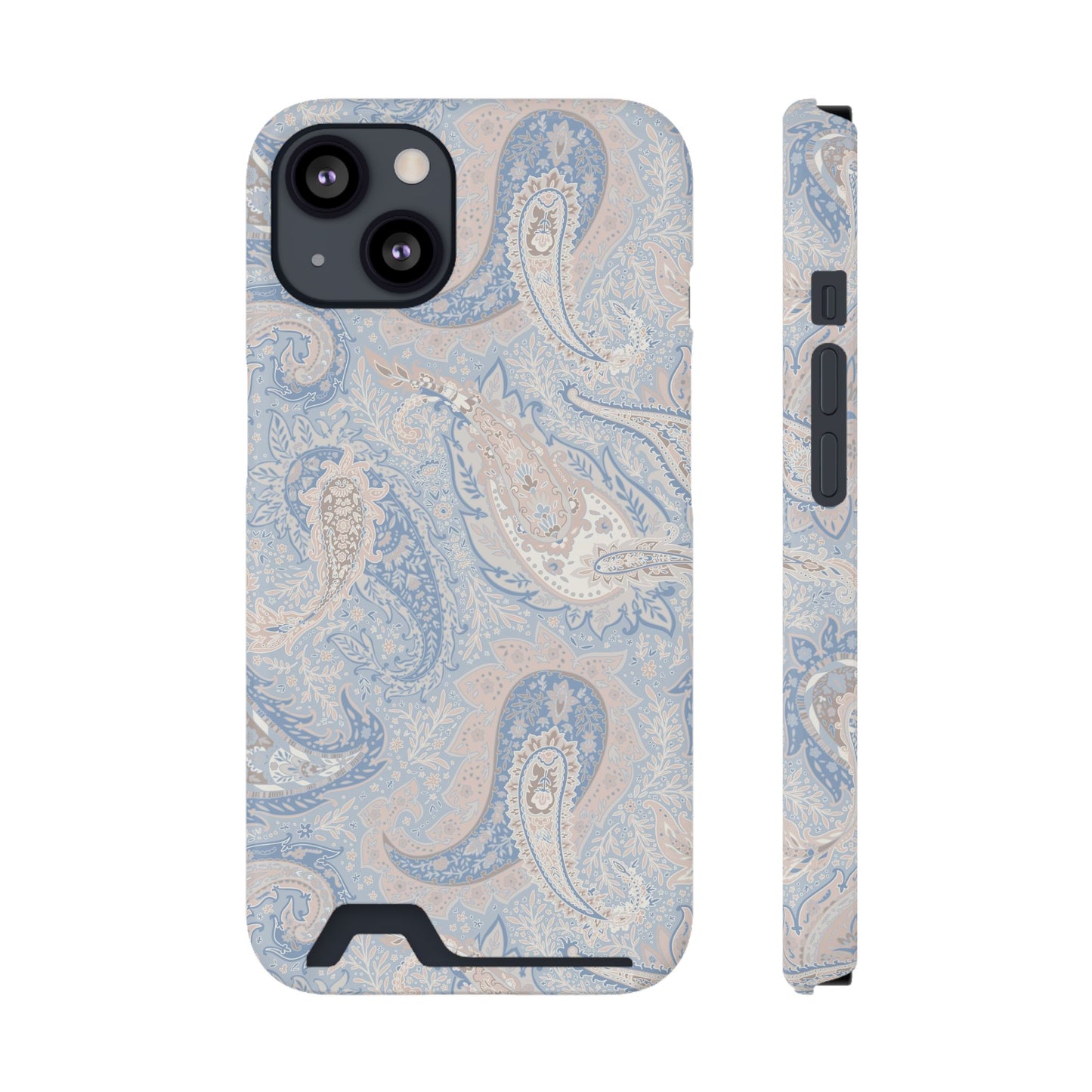 Premium Paisley MagSafe Cardholder Case — Slim Protective Wallet Cover